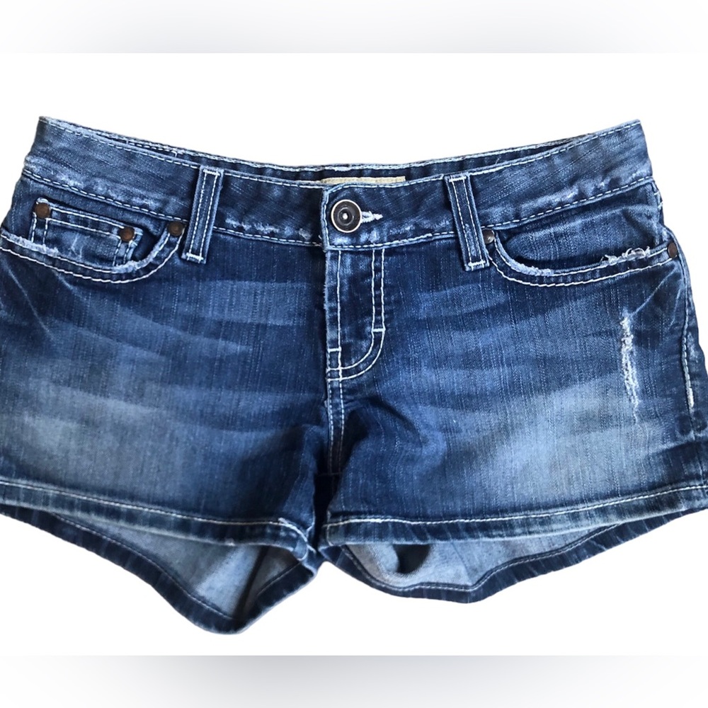 BKE Sabrina Women's Jean Shorts - Dark Blue